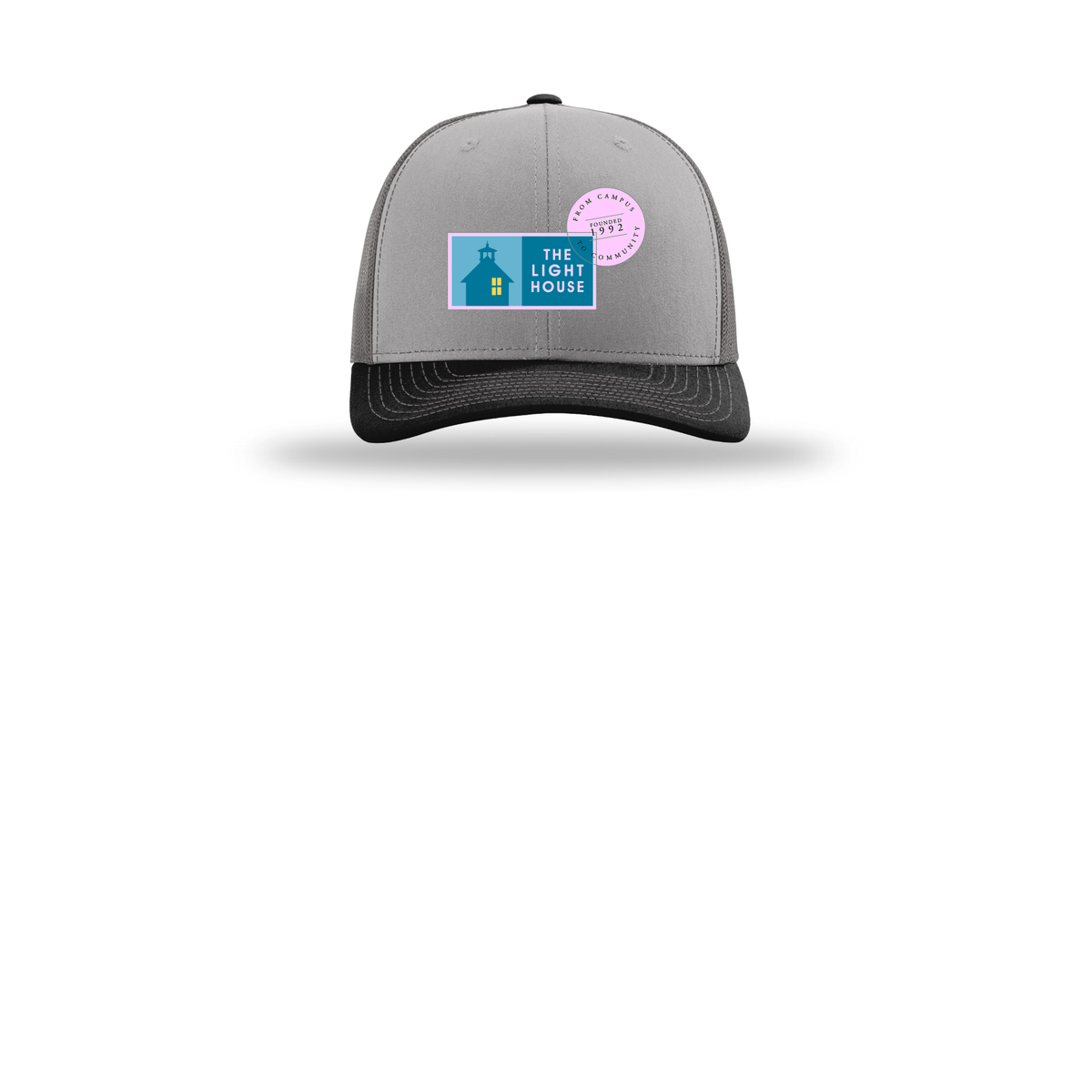 lhcampus-richardson-trucker-cap-embroidery-capfront-R112-greycharcoalblack-flat-front