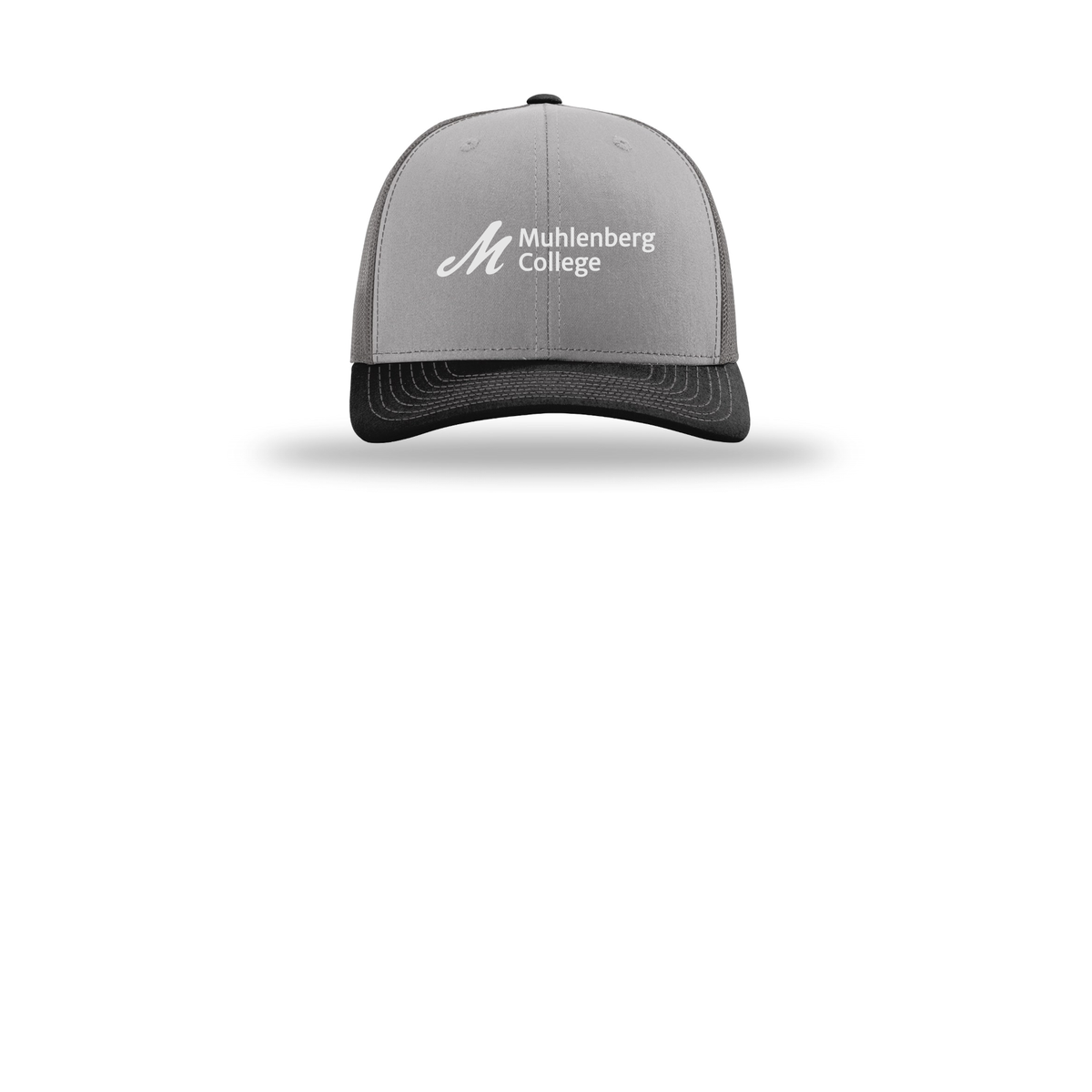 muhlenberg-richardson-trucker-cap-embroidery-capfront-R112-greycharcoalblack-flat-front