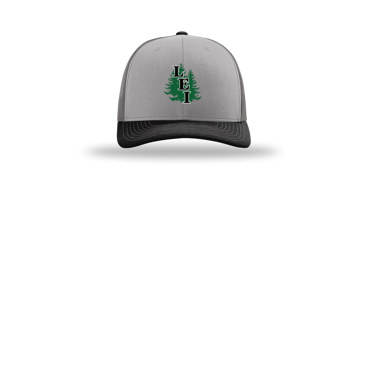 leisite-richardson-trucker-cap-embroidery-capfront-R112-greycharcoalblack-flat-front