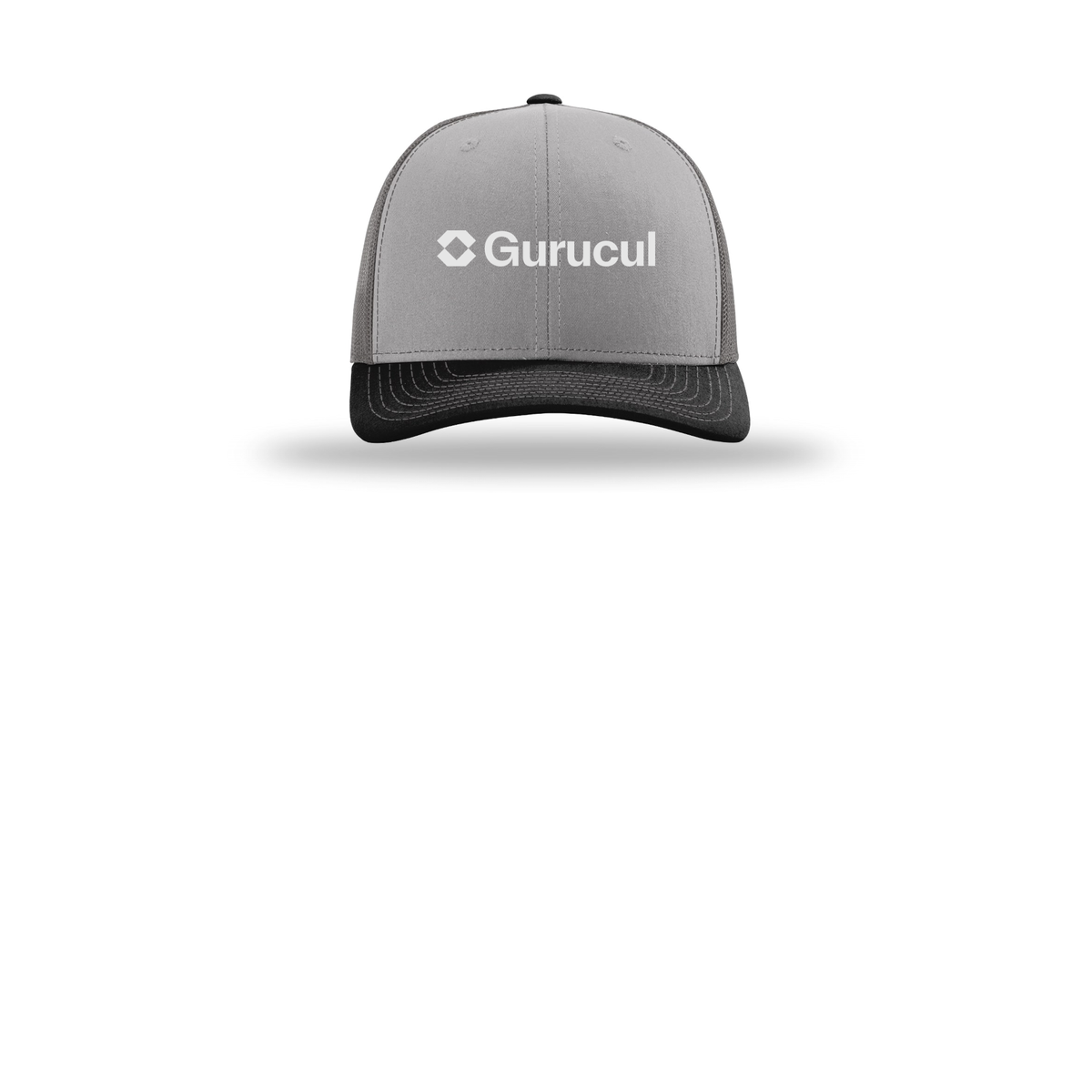 gurucul-richardson-trucker-cap-embroidery-capfront-R112-greycharcoalblack-flat-front
