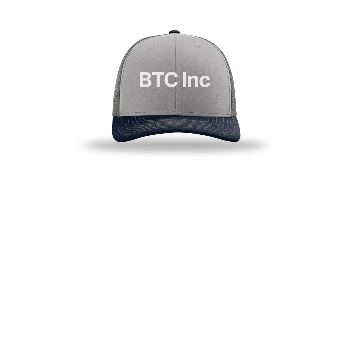 btc-richardson-trucker-cap-embroidery-capfront-R112-greycharcoalnavy-flat-front