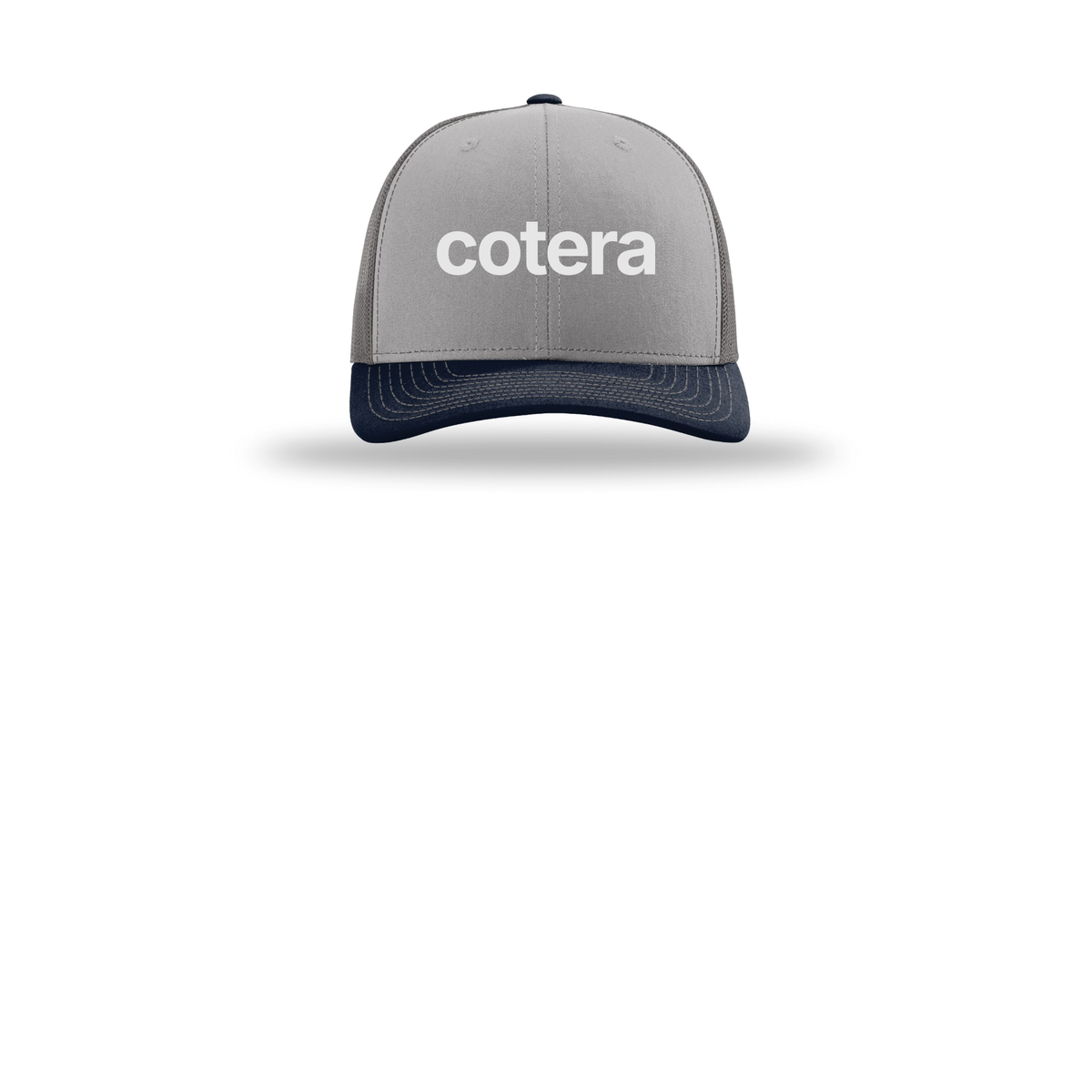 cotera-richardson-trucker-cap-embroidery-capfront-R112-greycharcoalnavy-flat-front