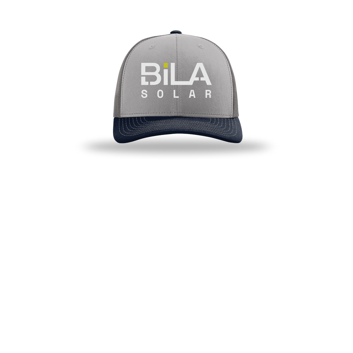 bilasolar-richardson-trucker-cap-embroidery-capfront-R112-greycharcoalnavy-flat-front