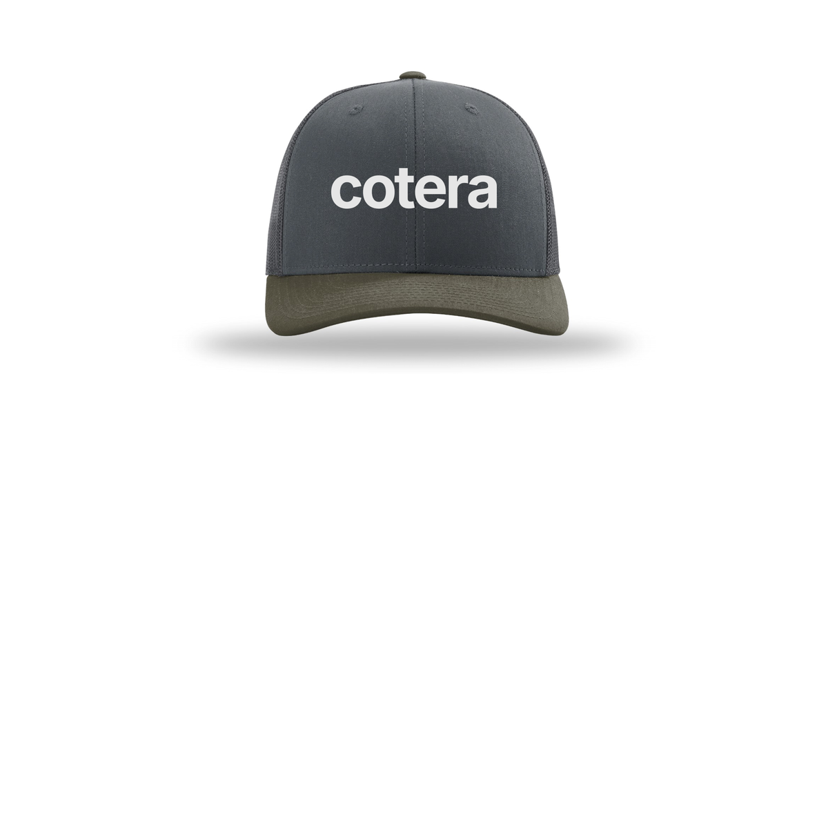 cotera-richardson-trucker-cap-embroidery-capfront-R112-gunmetalgunmetalchocolatechip-flat-front
