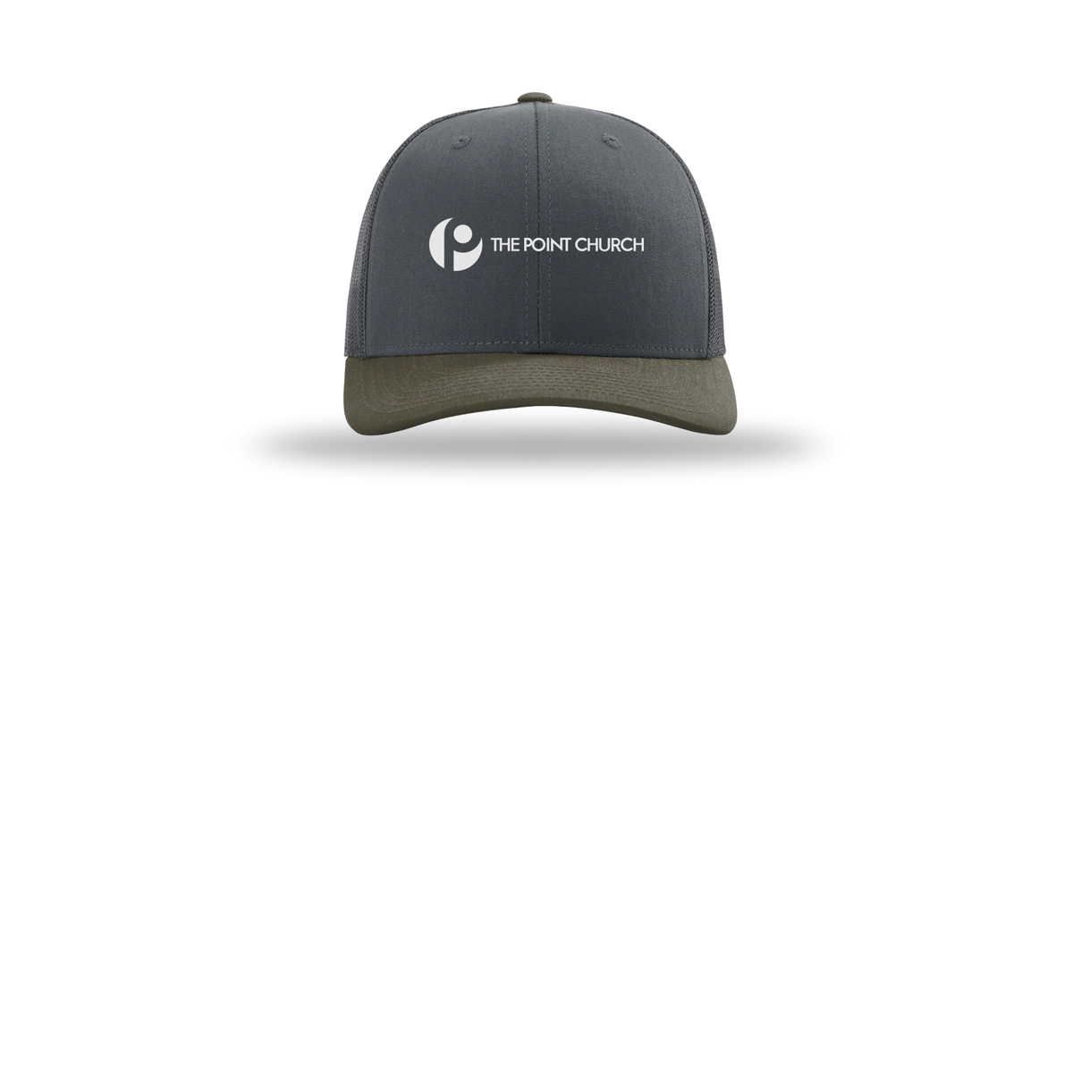 thepointva-richardson-trucker-cap-embroidery-capfront-R112-gunmetalgunmetalchocolatechip-flat-front