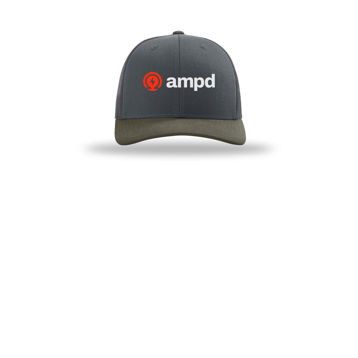ampd-richardson-trucker-cap-embroidery-capfront-R112-gunmetalgunmetalchocolatechip-flat-front