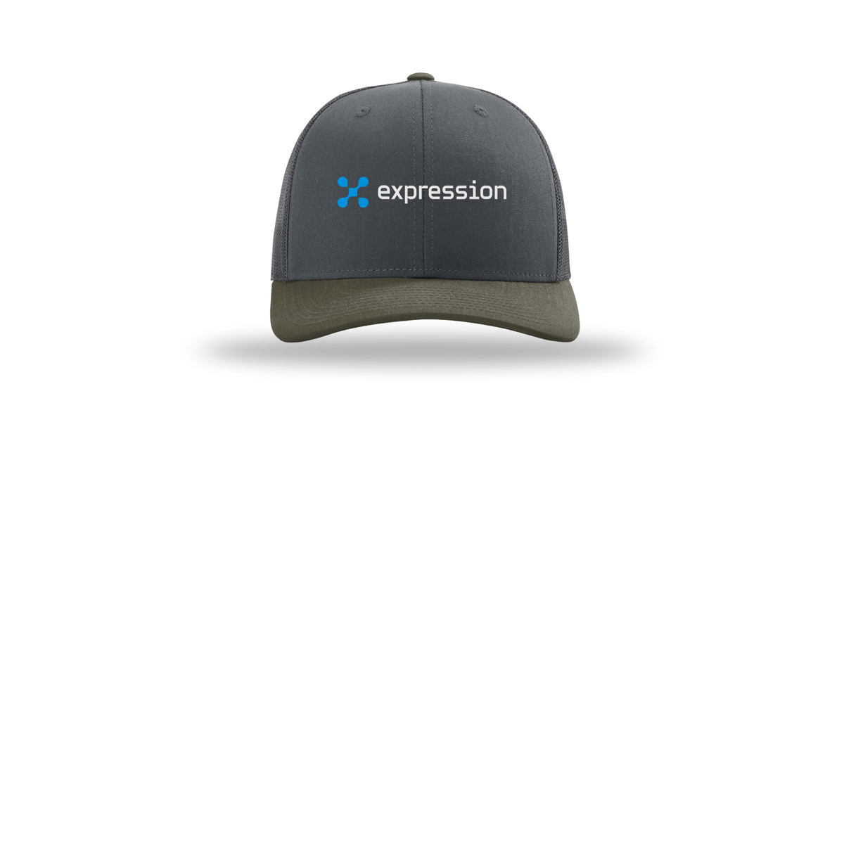 expr-richardson-trucker-cap-embroidery-capfront-R112-gunmetalgunmetalchocolatechip-flat-front