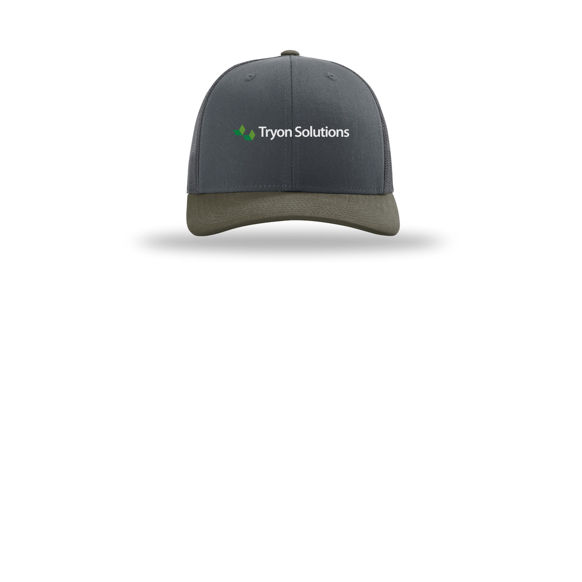 tryonsolutions-richardson-trucker-cap-embroidery-capfront-R112-gunmetalgunmetalchocolatechip-flat-front