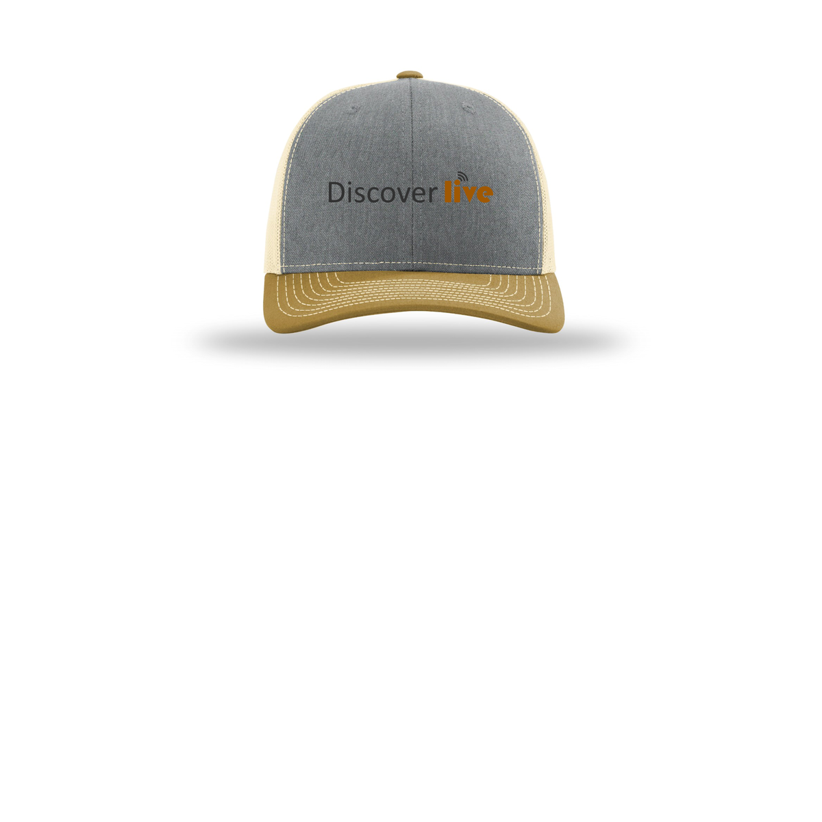 discover-richardson-trucker-cap-embroidery-capfront-R112-heathergreybirchambergold-flat-front