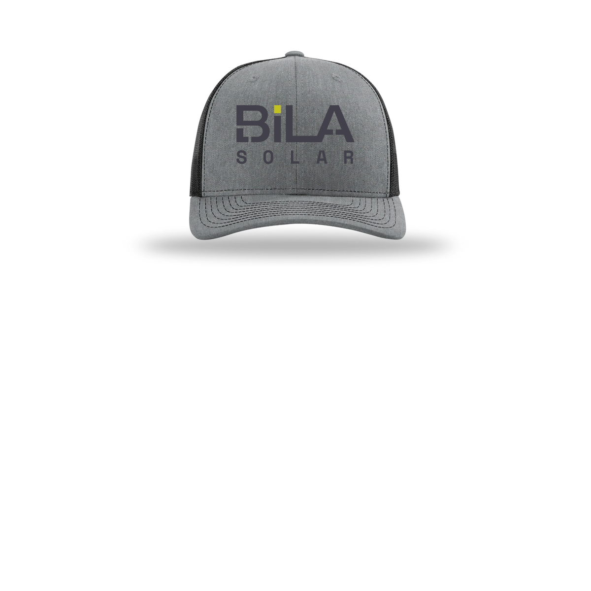 bilasolar-richardson-trucker-cap-embroidery-capfront-R112-heathergreyblack-flat-front