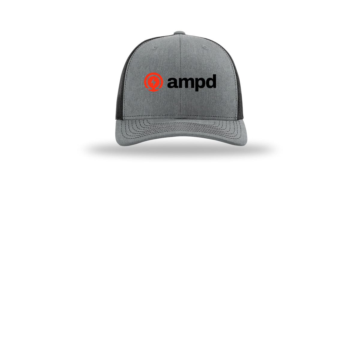 ampd-richardson-trucker-cap-embroidery-capfront-R112-heathergreyblack-flat-front