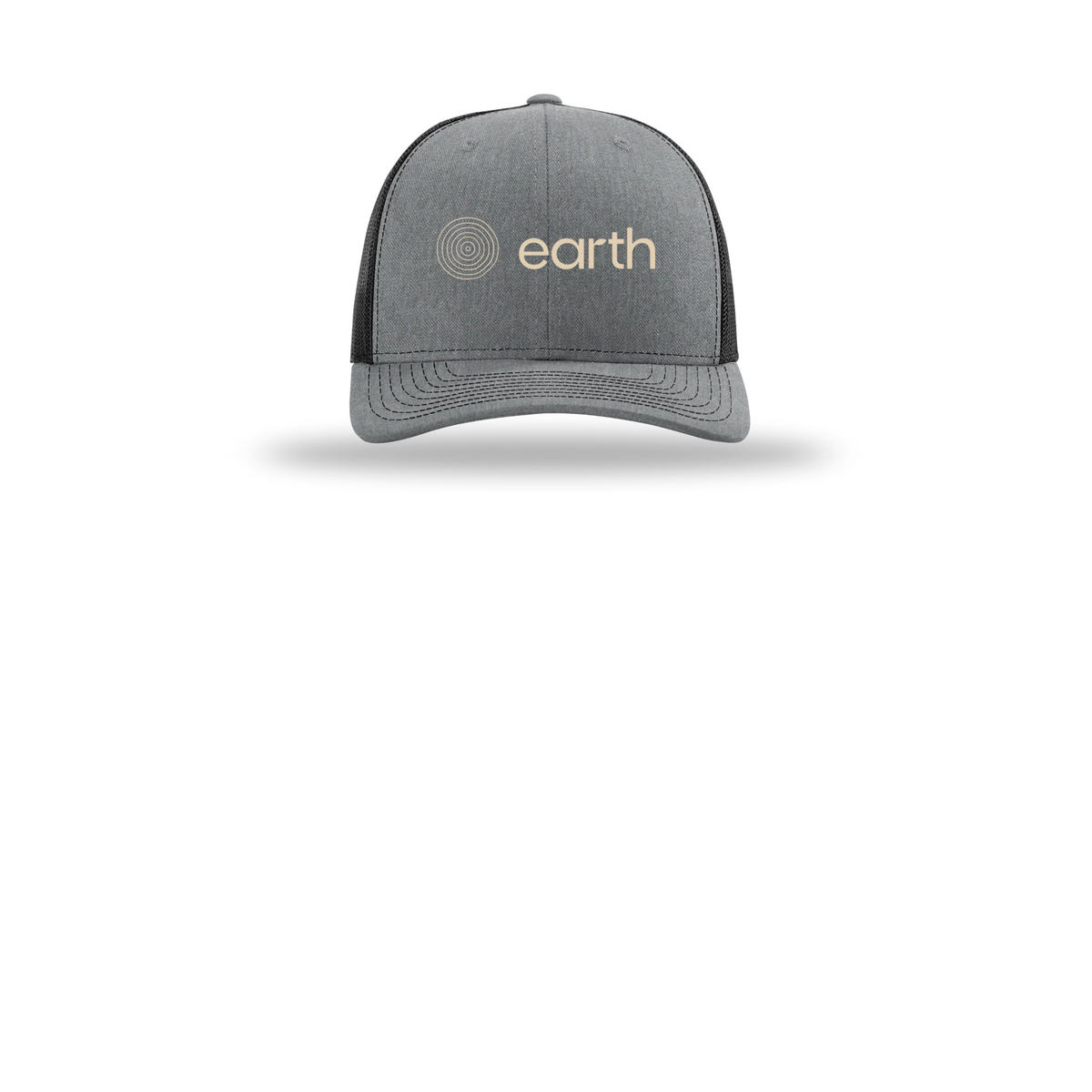 earthfuneral-richardson-trucker-cap-embroidery-capfront-R112-heathergreyblack-flat-front
