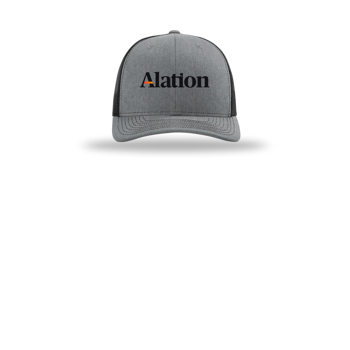 alation-richardson-trucker-cap-embroidery-capfront-R112-heathergreyblack-flat-front