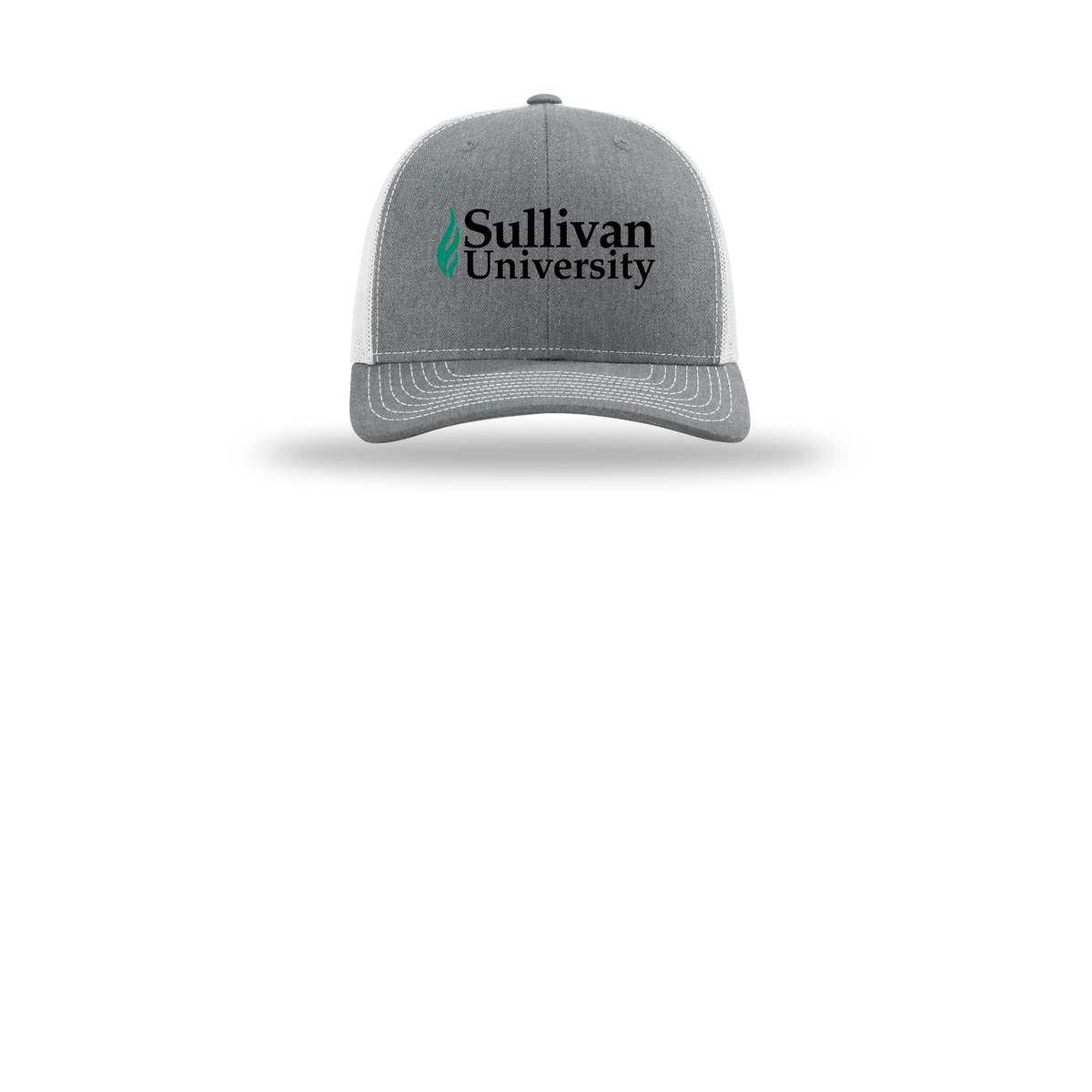 sullivan-richardson-trucker-cap-embroidery-capfront-R112-heathergreylightgrey-flat-front