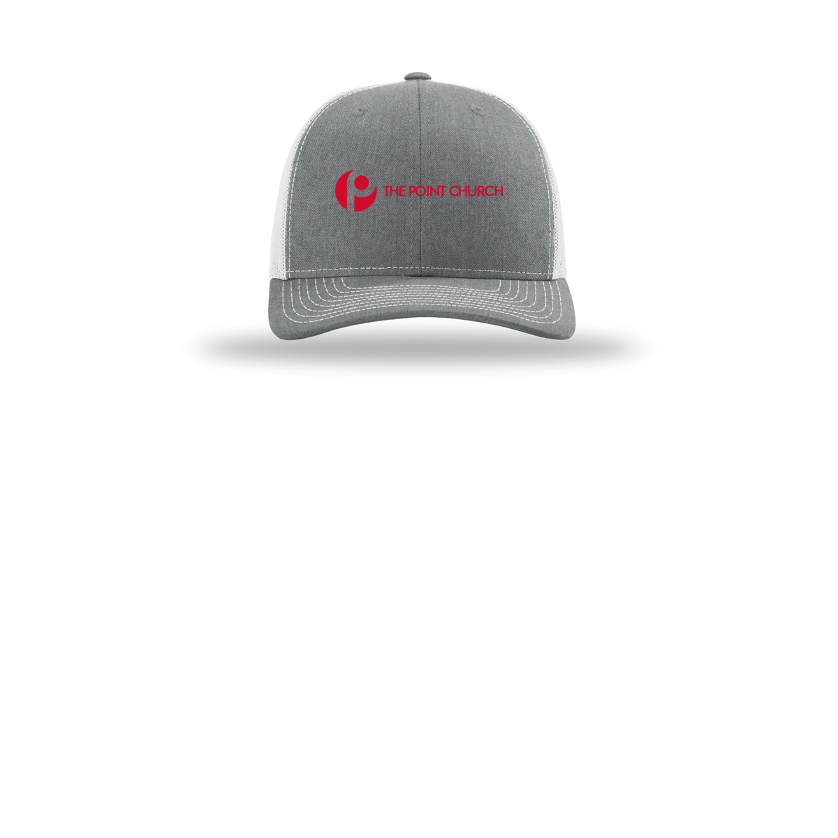 thepointva-richardson-trucker-cap-embroidery-capfront-R112-heathergreylightgrey-flat-front