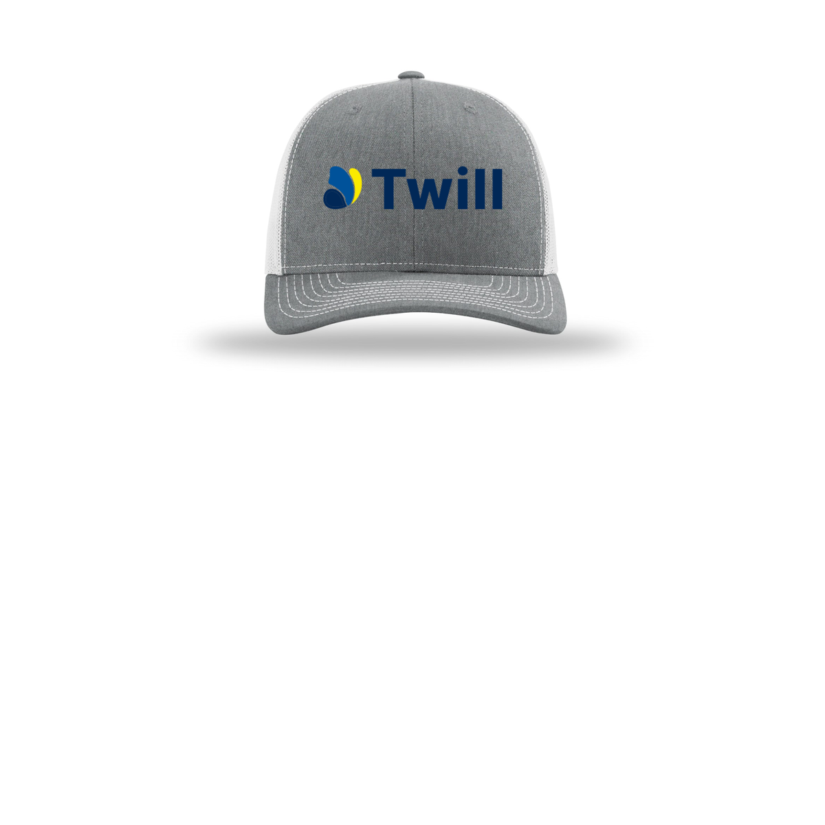 withtwill-richardson-trucker-cap-embroidery-capfront-R112-heathergreylightgrey-flat-front