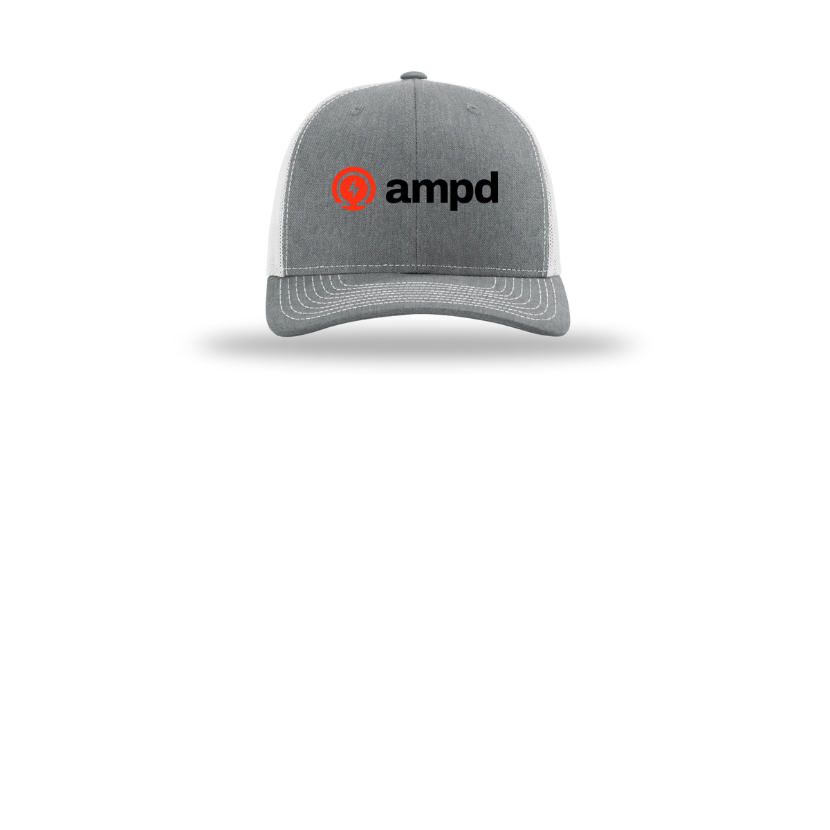 ampd-richardson-trucker-cap-embroidery-capfront-R112-heathergreylightgrey-flat-front