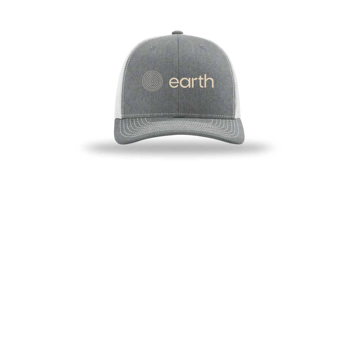 earthfuneral-richardson-trucker-cap-embroidery-capfront-R112-heathergreylightgrey-flat-front