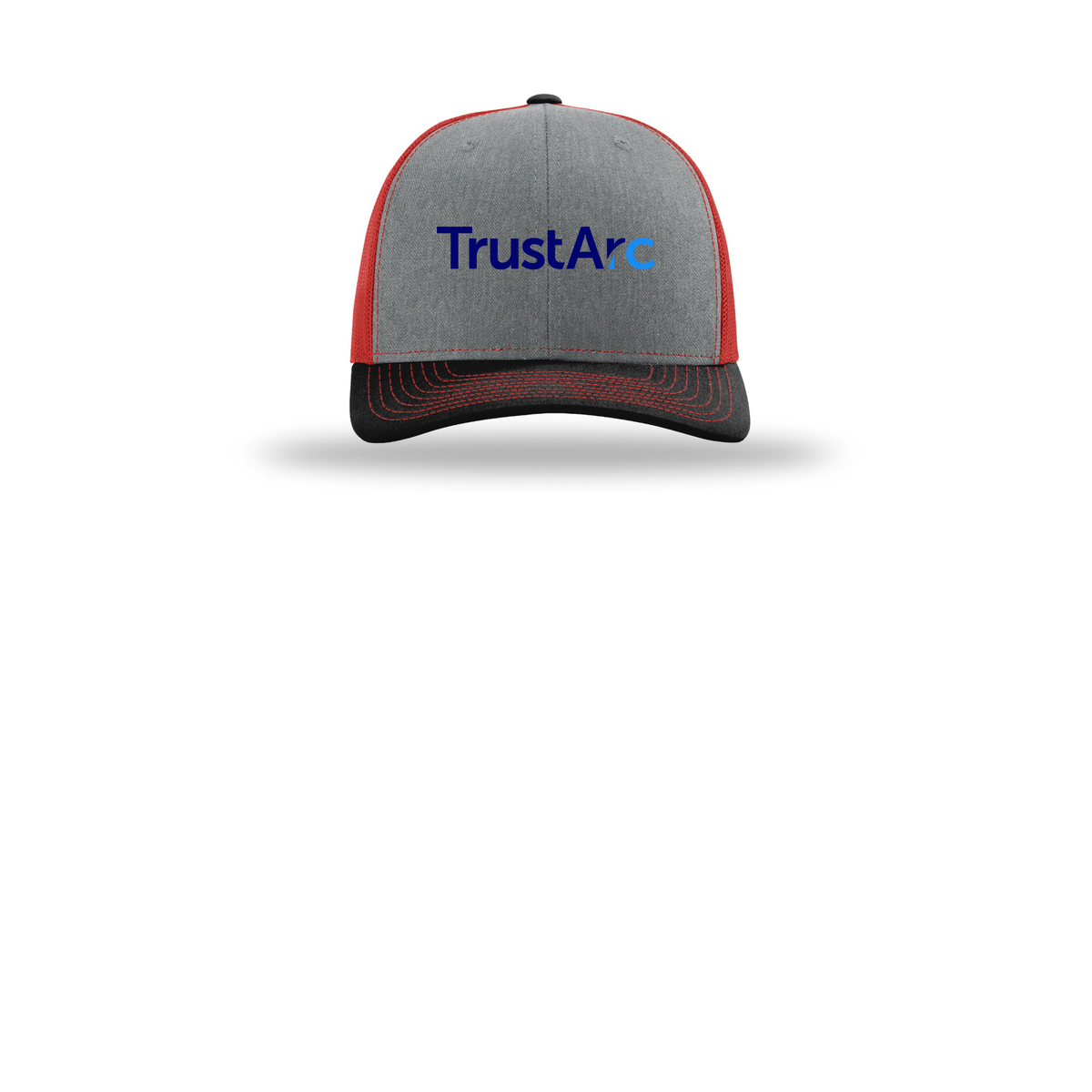 trustarc-richardson-trucker-cap-embroidery-capfront-R112-heathergreyredblack-flat-front