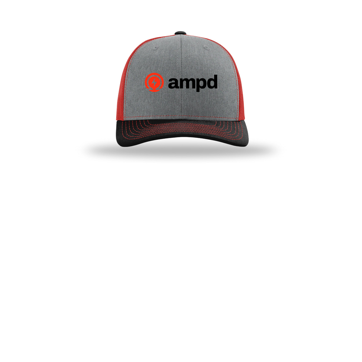 ampd-richardson-trucker-cap-embroidery-capfront-R112-heathergreyredblack-flat-front