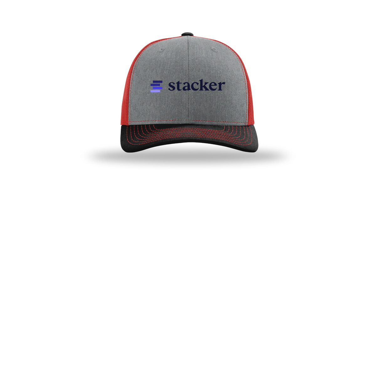 stacker-richardson-trucker-cap-embroidery-capfront-R112-heathergreyredblack-flat-front