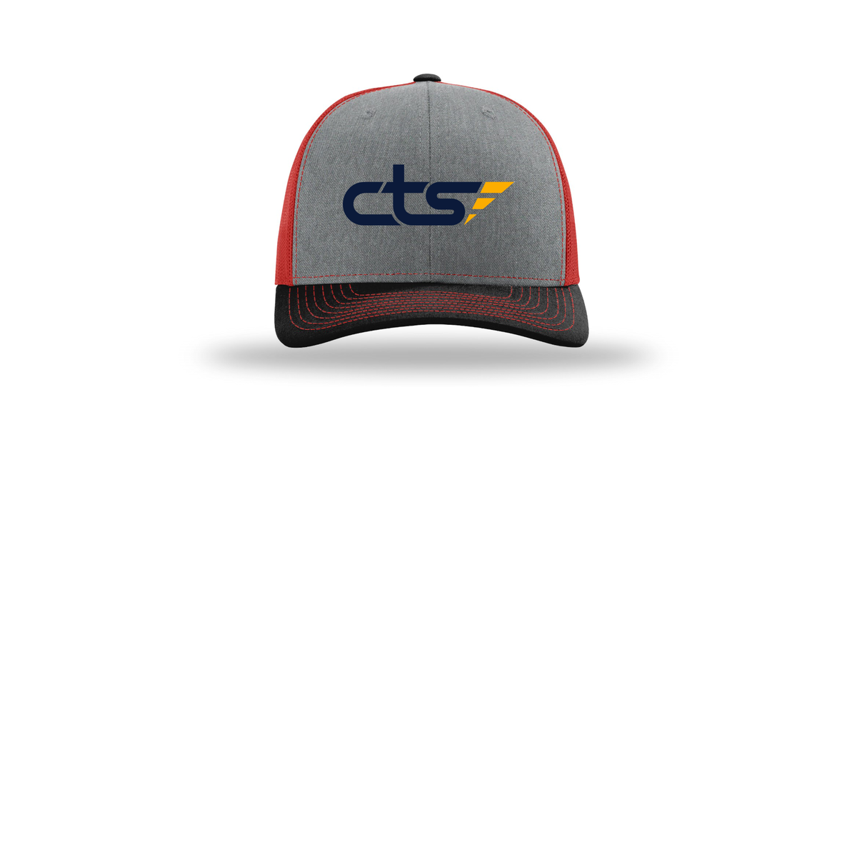 cts1-richardson-trucker-cap-embroidery-capfront-R112-heathergreyredblack-flat-front