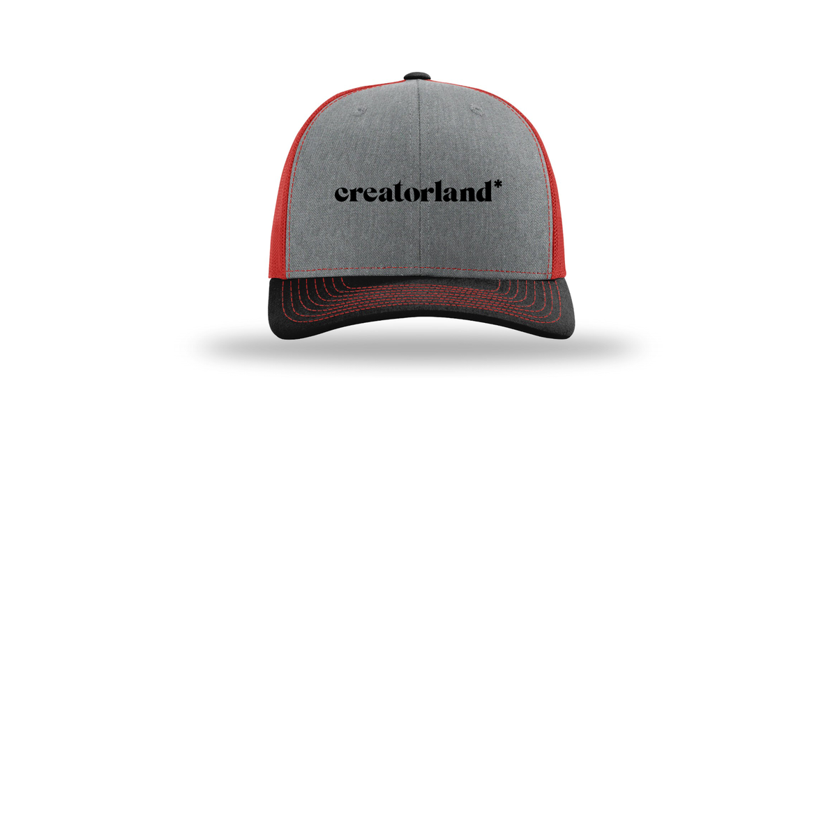 creatorland-richardson-trucker-cap-embroidery-capfront-R112-heathergreyredblack-flat-front