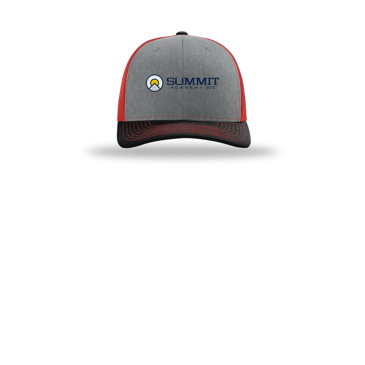 saoic-richardson-trucker-cap-embroidery-capfront-R112-heathergreyredblack-flat-front