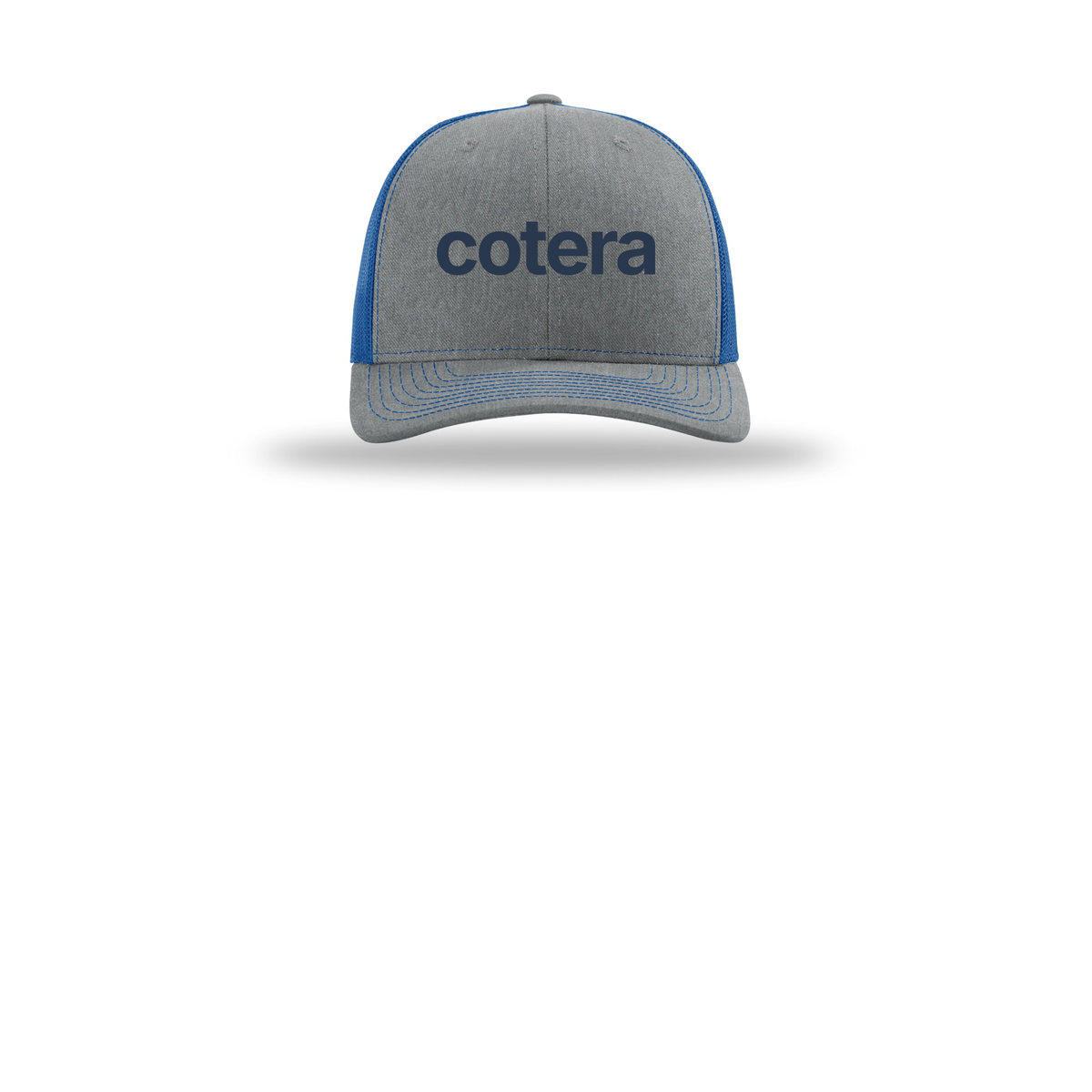 cotera-richardson-trucker-cap-embroidery-capfront-R112-heathergreyroyal-flat-front