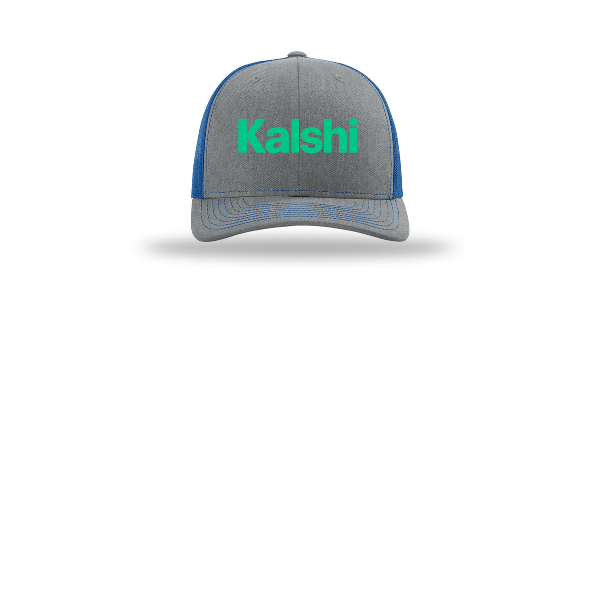 kalshi-richardson-trucker-cap-embroidery-capfront-R112-heathergreyroyal-flat-front