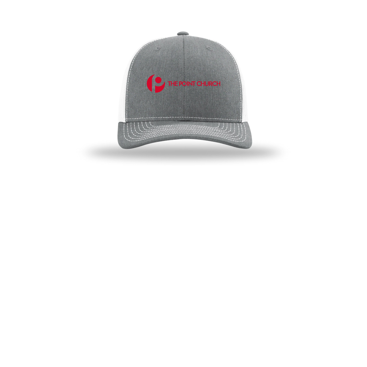 thepointva-richardson-trucker-cap-embroidery-capfront-R112-heathergreywhite-flat-front