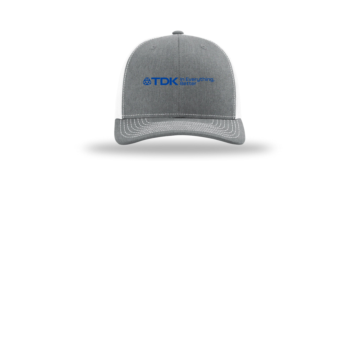 tdk-richardson-trucker-cap-embroidery-capfront-R112-heathergreywhite-flat-front