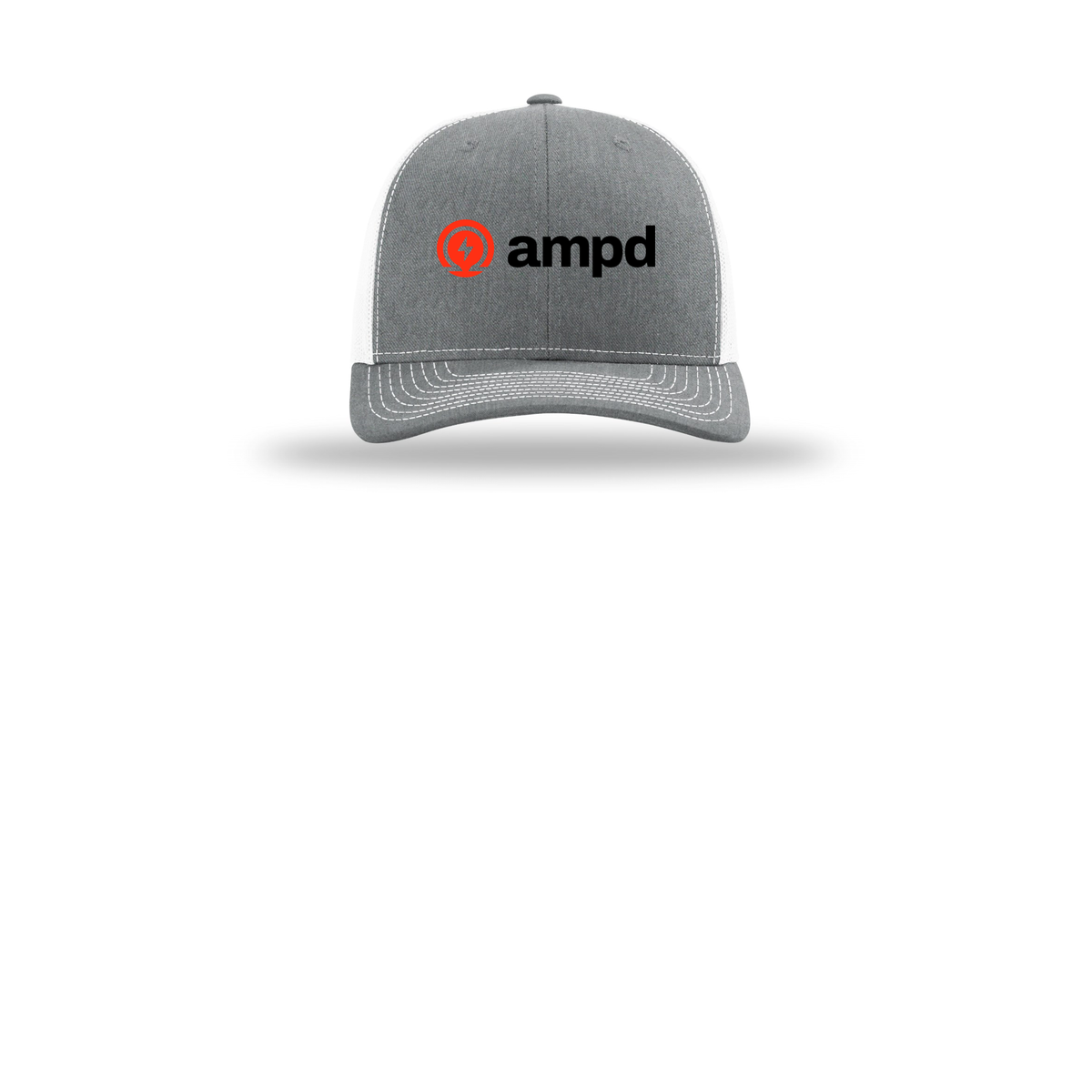 ampd-richardson-trucker-cap-embroidery-capfront-R112-heathergreywhite-flat-front