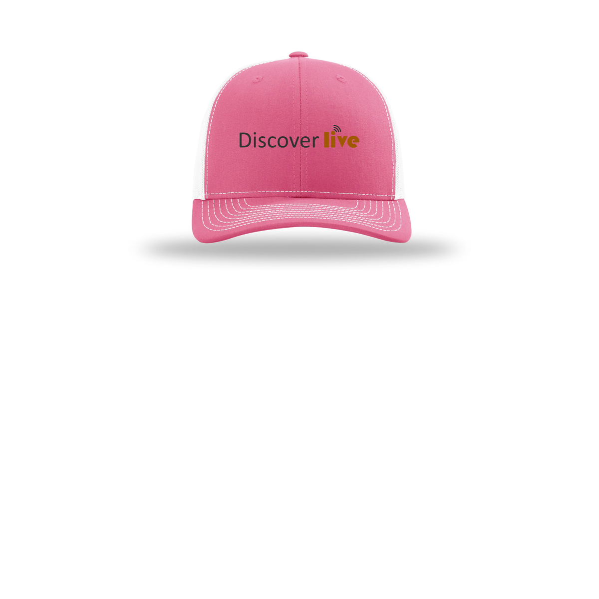 discover-richardson-trucker-cap-embroidery-capfront-R112-hotpinkwhite-flat-front
