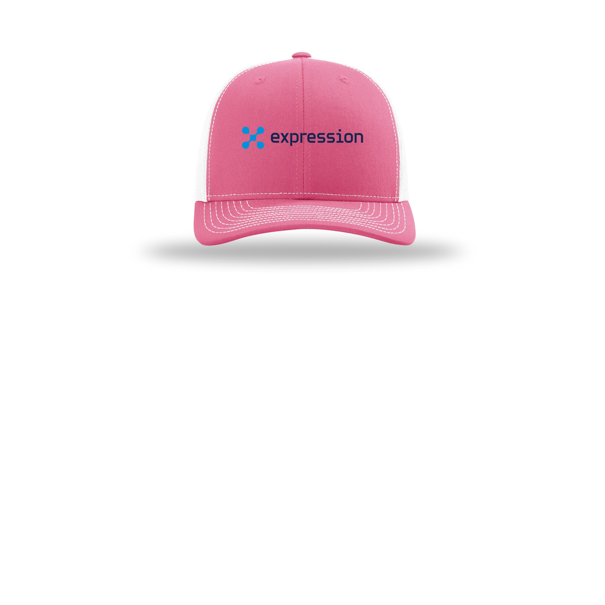 expr-richardson-trucker-cap-embroidery-capfront-R112-hotpinkwhite-flat-front