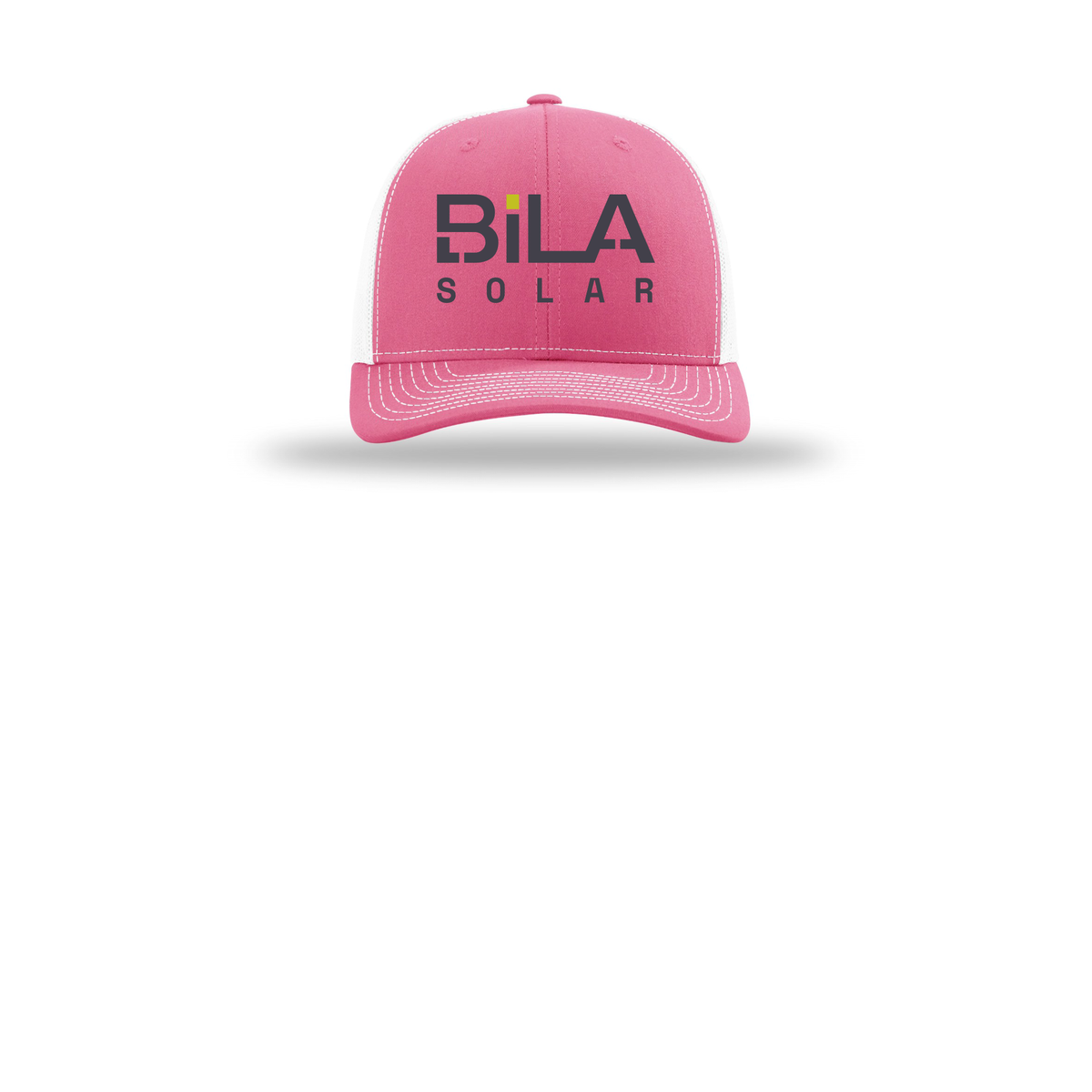 bilasolar-richardson-trucker-cap-embroidery-capfront-R112-hotpinkwhite-flat-front