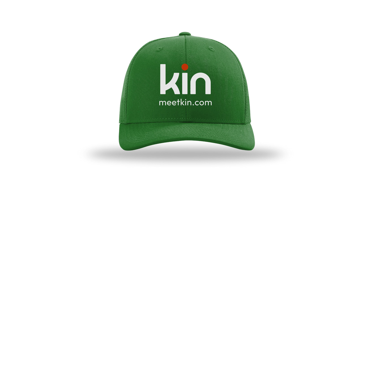 kin-richardson-trucker-cap-embroidery-capfront-R112-kelly-flat-front