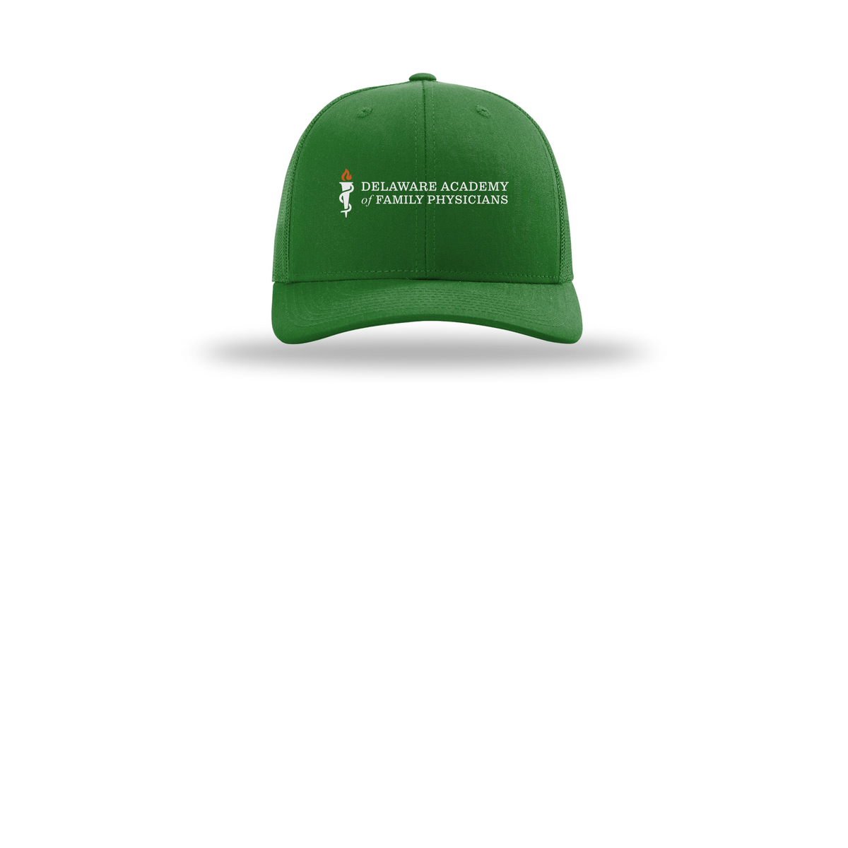 delfamdoc-richardson-trucker-cap-embroidery-capfront-R112-kelly-flat-front
