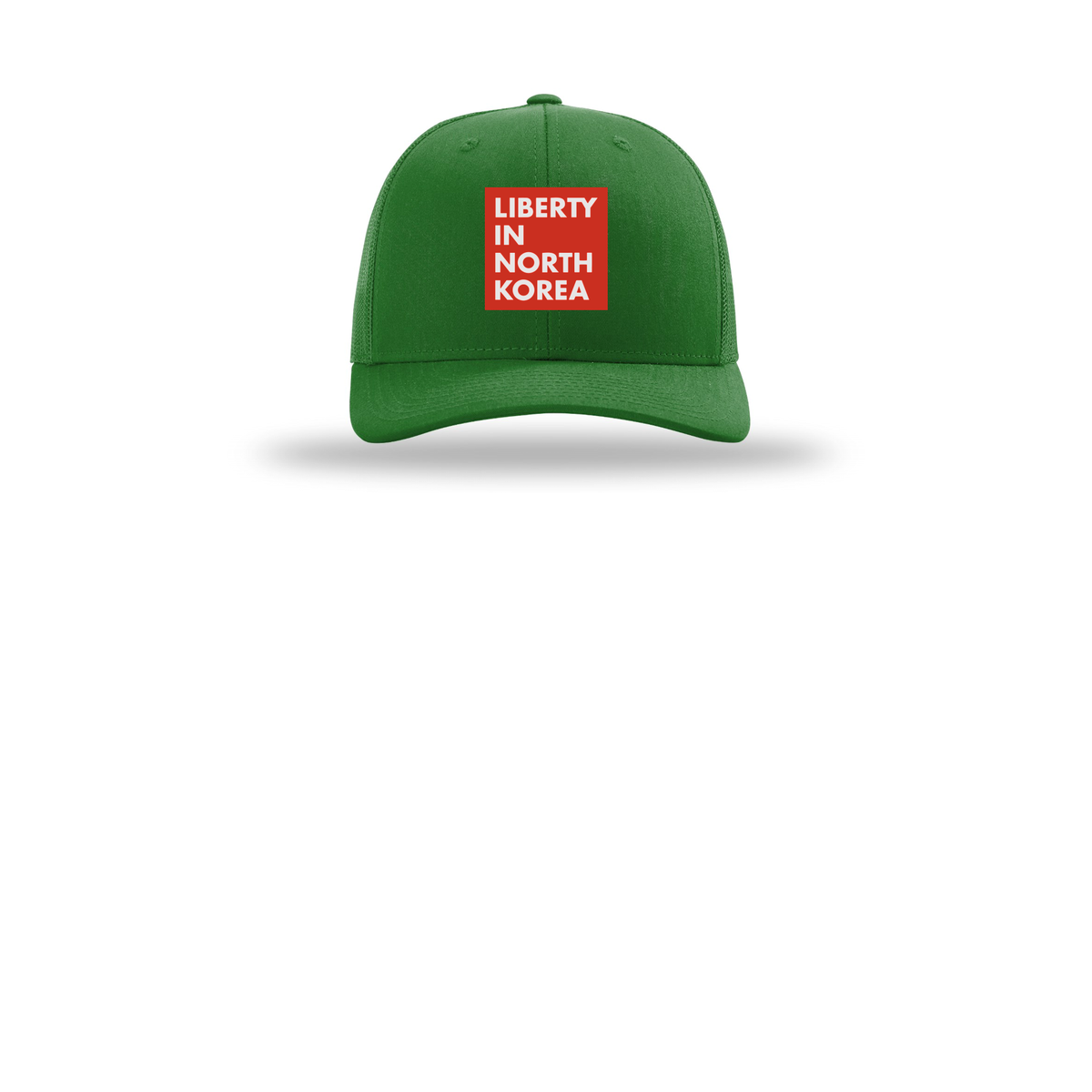 libertyinnorthkorea-richardson-trucker-cap-embroidery-capfront-R112-kelly-flat-front