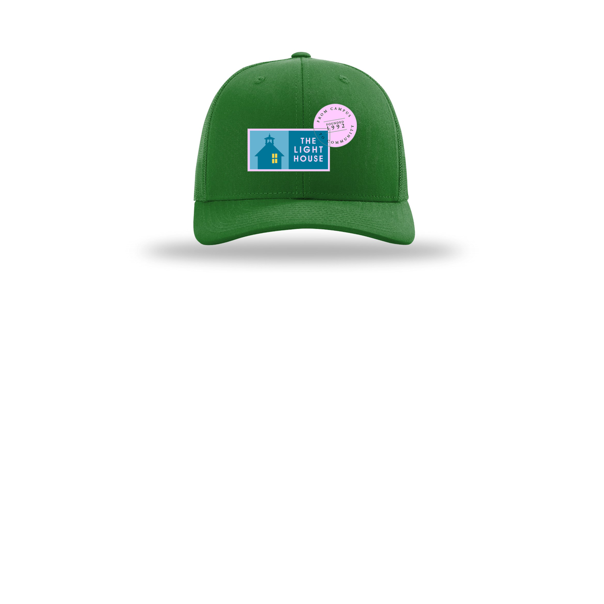 lhcampus-richardson-trucker-cap-embroidery-capfront-R112-kelly-flat-front