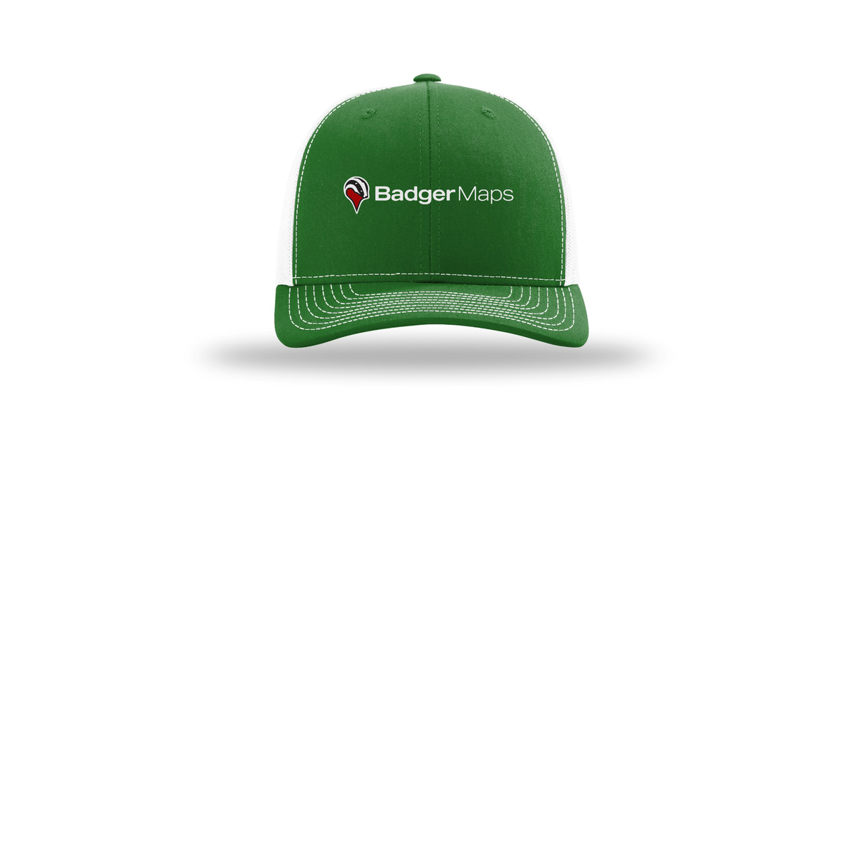 badgermapping-richardson-trucker-cap-embroidery-capfront-R112-kellywhite-flat-front