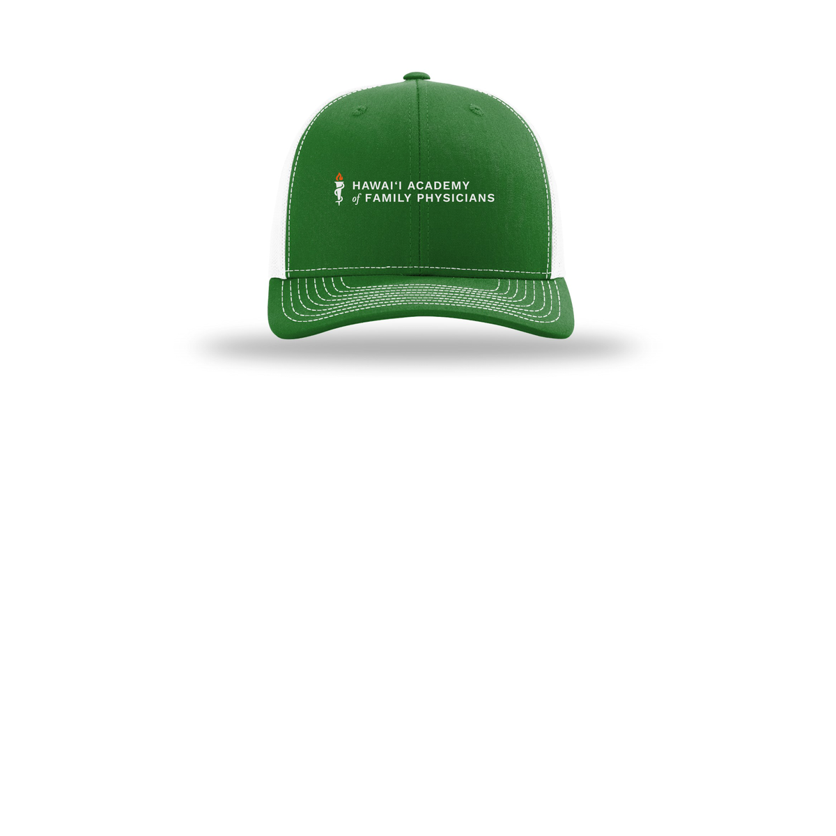 hafp-richardson-trucker-cap-embroidery-capfront-R112-kellywhite-flat-front