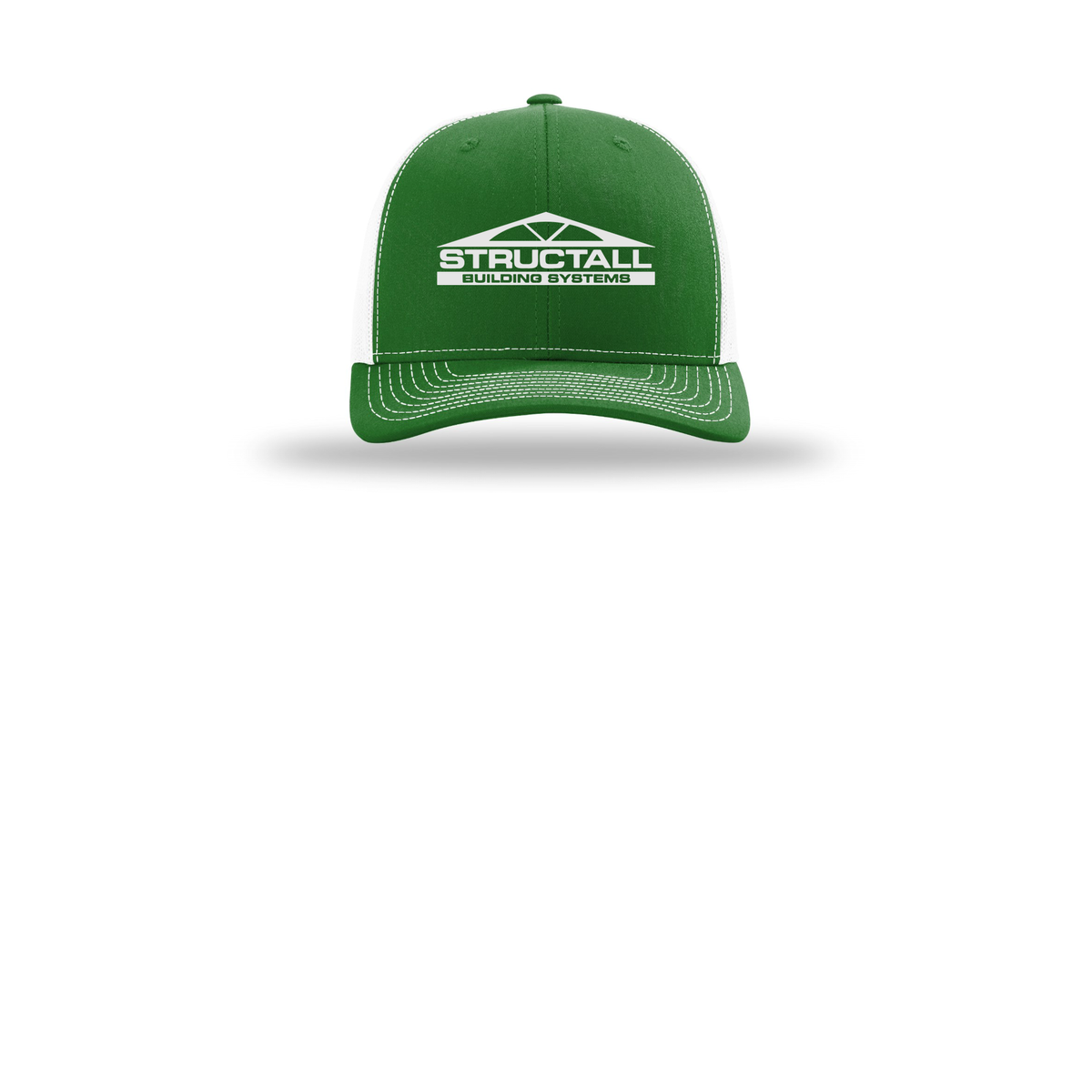structall-richardson-trucker-cap-embroidery-capfront-R112-kellywhite-flat-front
