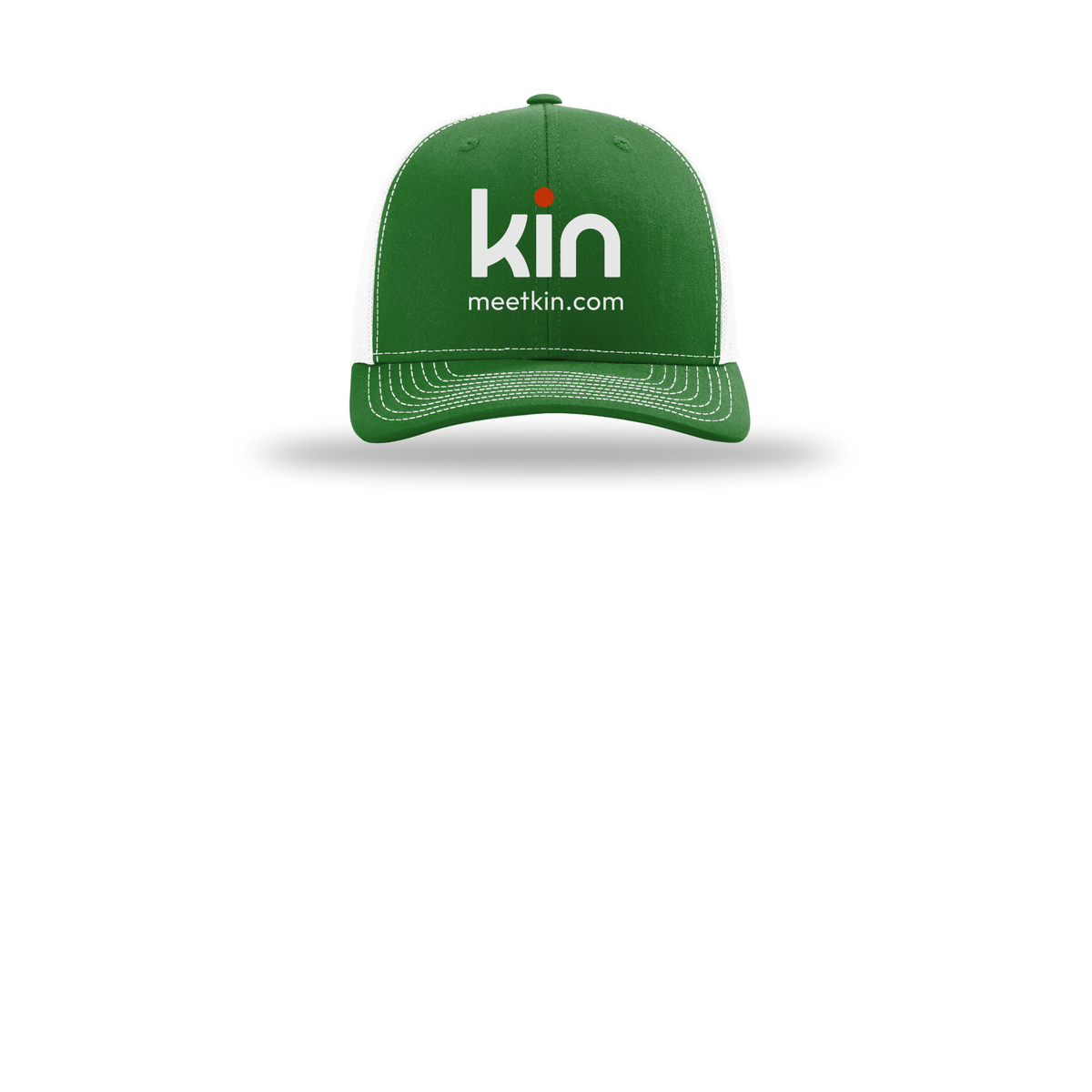 kin-richardson-trucker-cap-embroidery-capfront-R112-kellywhite-flat-front