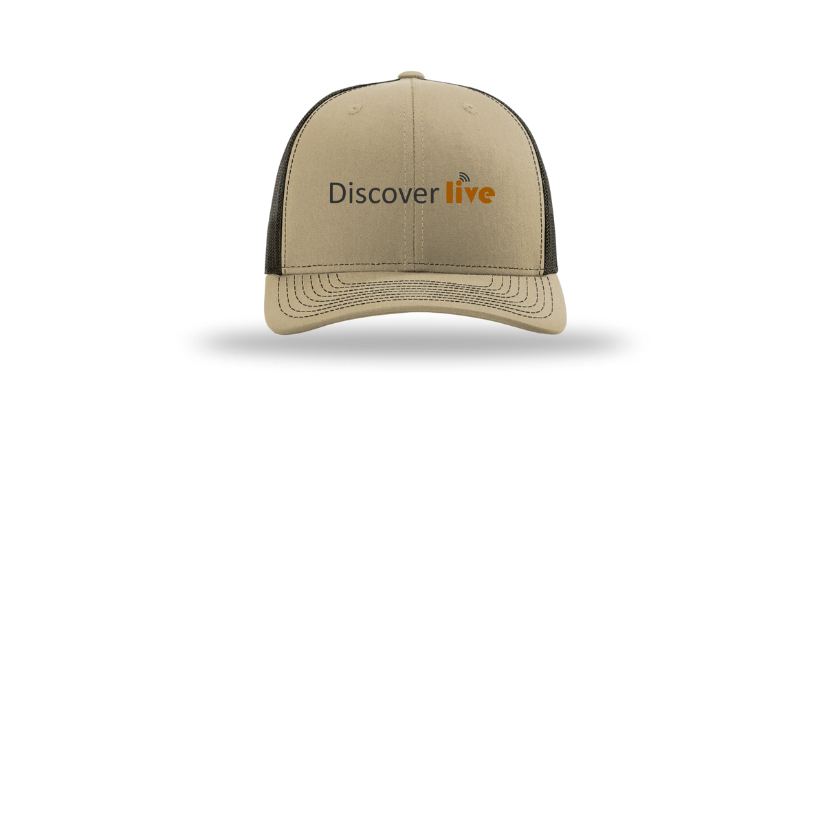 discover-richardson-trucker-cap-embroidery-capfront-R112-khakicoffee-flat-front