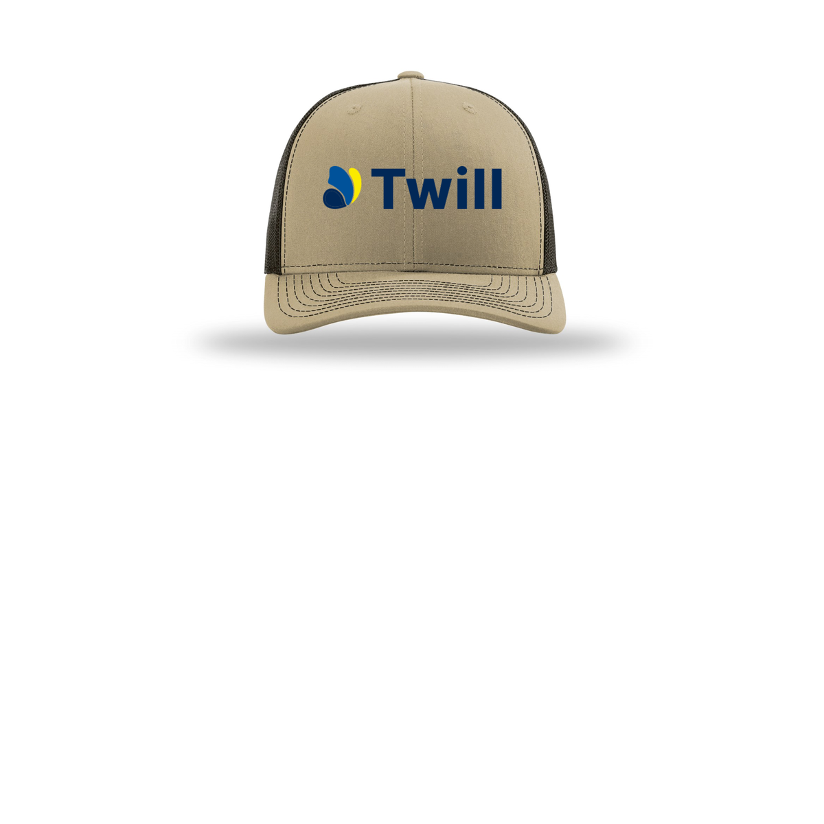 withtwill-richardson-trucker-cap-embroidery-capfront-R112-khakicoffee-flat-front