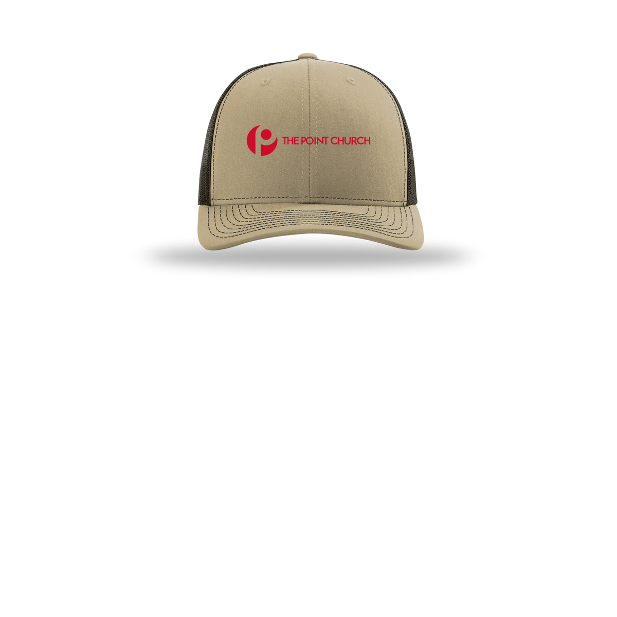 thepointva-richardson-trucker-cap-embroidery-capfront-R112-khakicoffee-flat-front