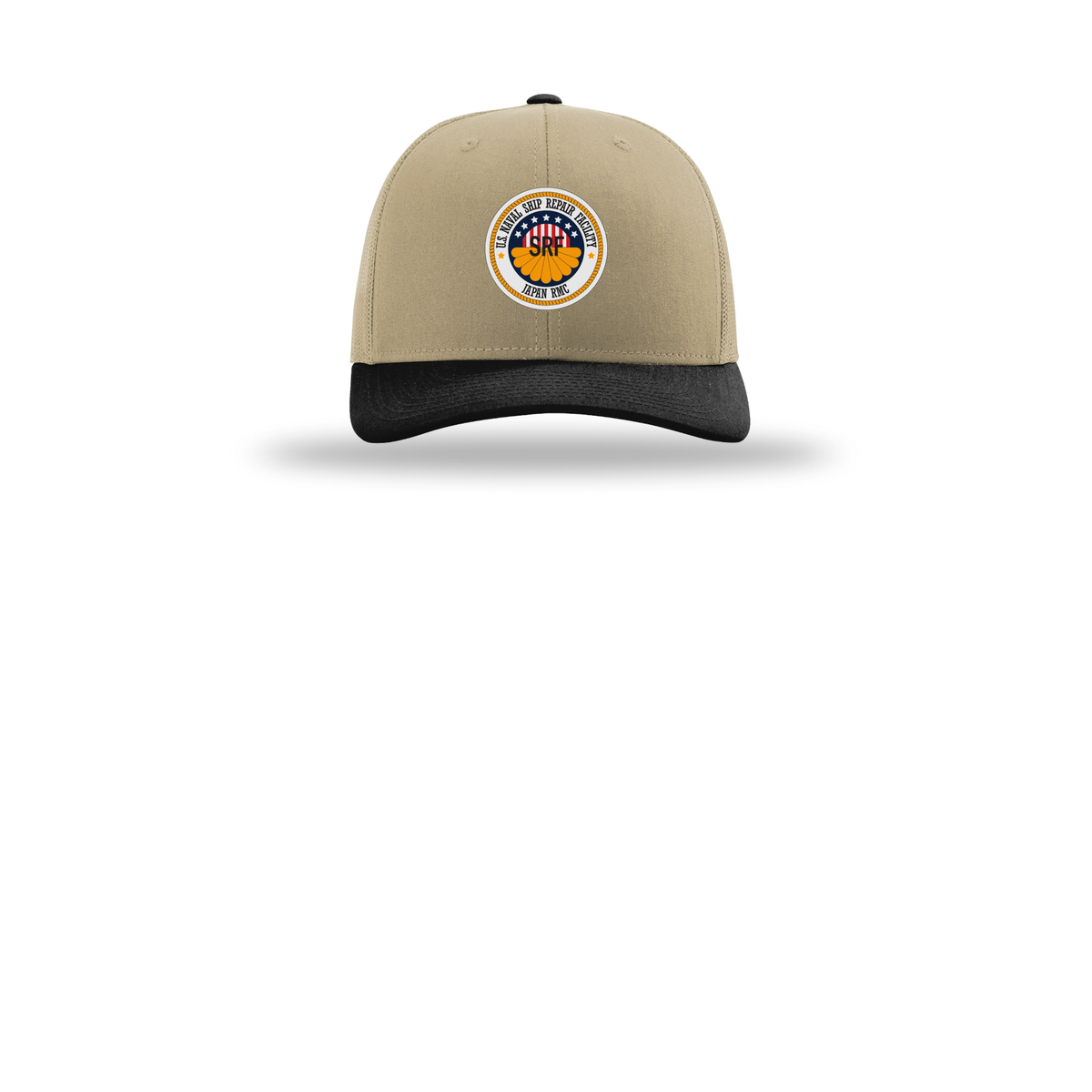 srf-jrmc-richardson-trucker-cap-embroidery-capfront-R112-khakikhakiblack-flat-front