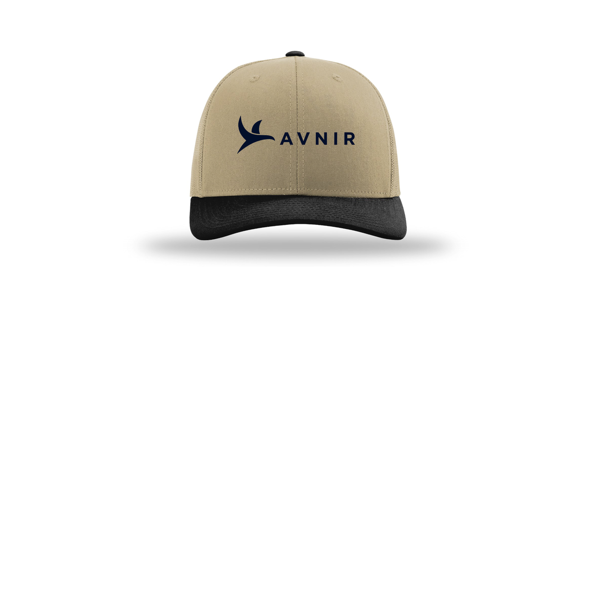 avnir-richardson-trucker-cap-embroidery-capfront-R112-khakikhakiblack-flat-front