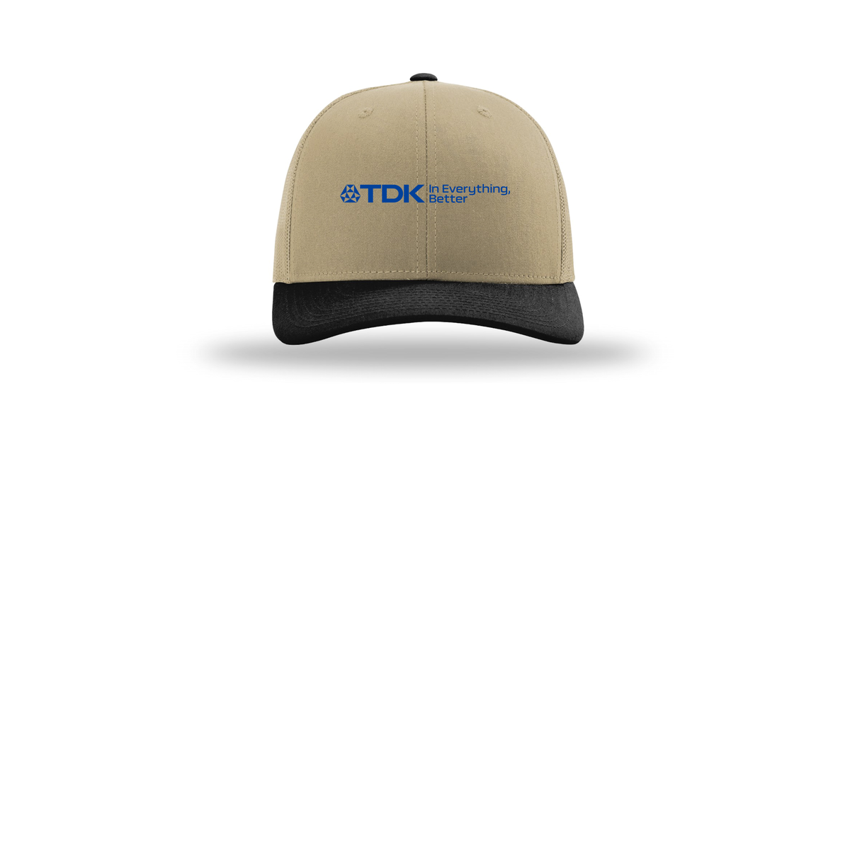 tdk-richardson-trucker-cap-embroidery-capfront-R112-khakikhakiblack-flat-front